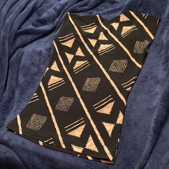 Chaps - Geometric Sleeveless V Neck Stretch Pull On Cross Wrap Top - Sz S - Picture 7 of 12